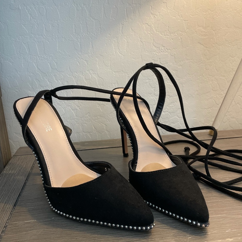 Public desire black heels